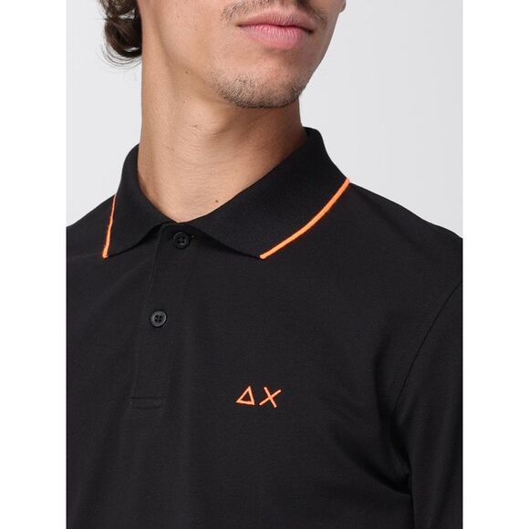 Sun68 Polo Shirt Men Black